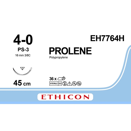 Prolene 4-0 7764H -ommel 45 cm PS-3-neula - 36 kpl
