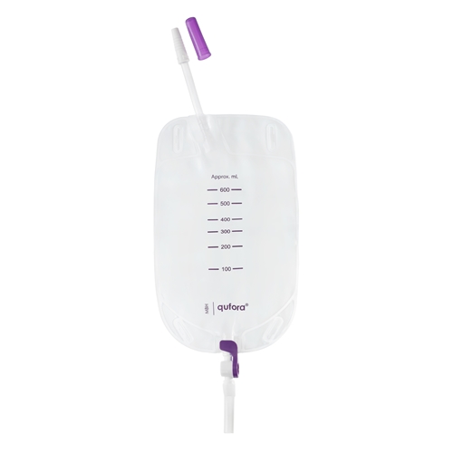 Tømbar urinpose Qufora - 0,6L 10cm Q-flow - 25 stk.