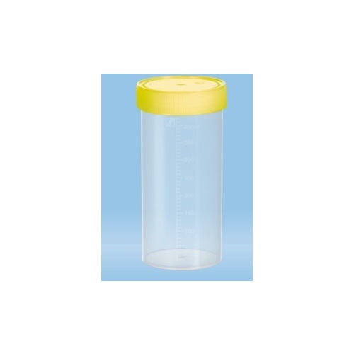 Burk plast monterat skruvlock – 500ml PP graderad steril – 70 st