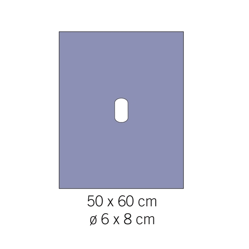 Lochtuch Evercare - 50x60cm Loch 6x8cm - 180 St.