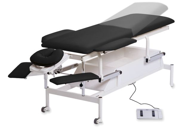 Tarsus Fysio 1, elektrisk brits – 2-delad – Svart 499