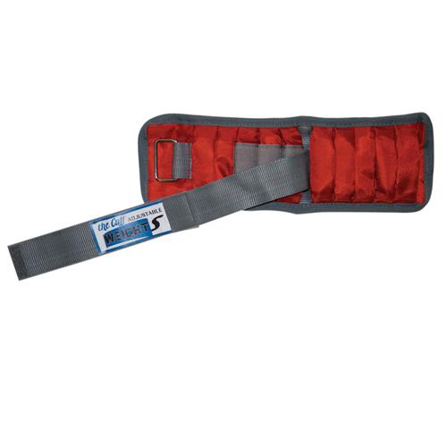 Adjustable wrist weight - 4 lb (20 x 0.2 lb inserts), red, 2x | Alternative to dumbbells