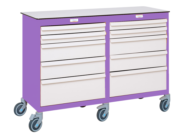 Mobil arbetsstation 2 block - Lila