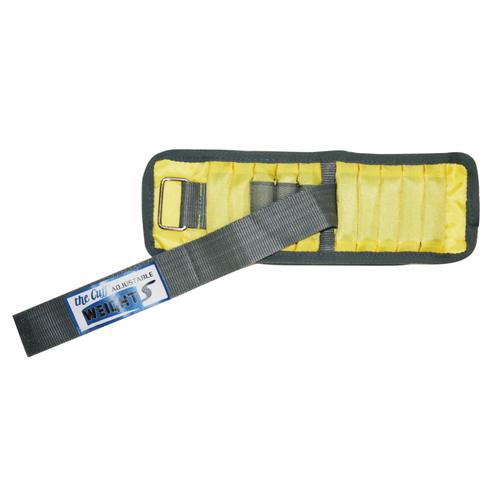 Adjustable wrist weight - 2 lb (10 x 0.2 lb inserts), yellow, 2x | Alternative to dumbbells