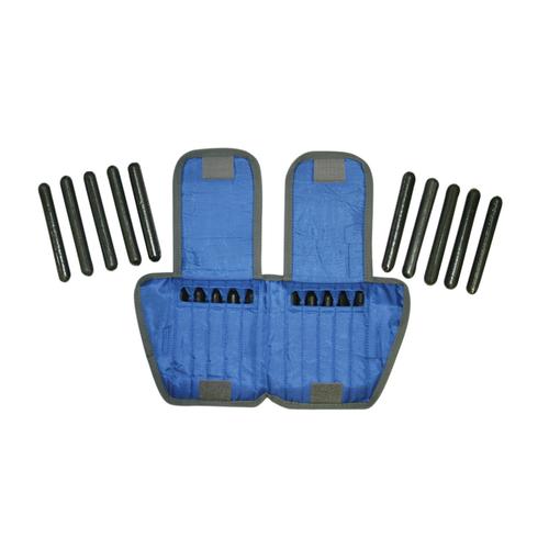 Adjustable ankle weight with cuff - 10 lb (20 x 0.5 lb inserts), blue | Alternative to dumbbells