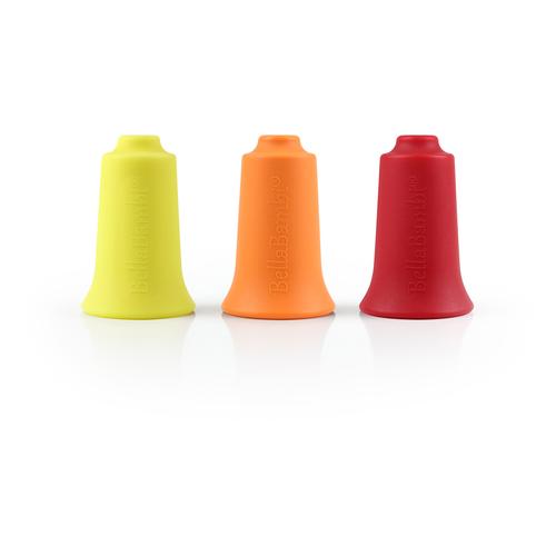 BellaBambi original trio citrongul/orange/rubinrød