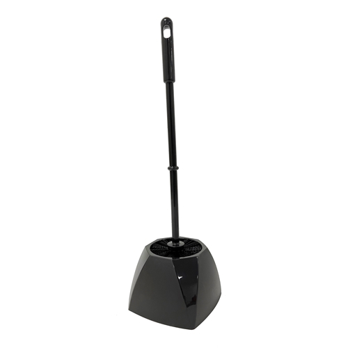 Toiletbørste med holder MAX Eco - 43 cm sort