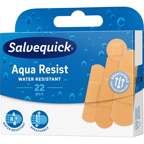 Plastplaster Salvequick - 22/æske i 4 str. beige st-pak - 22 stk.