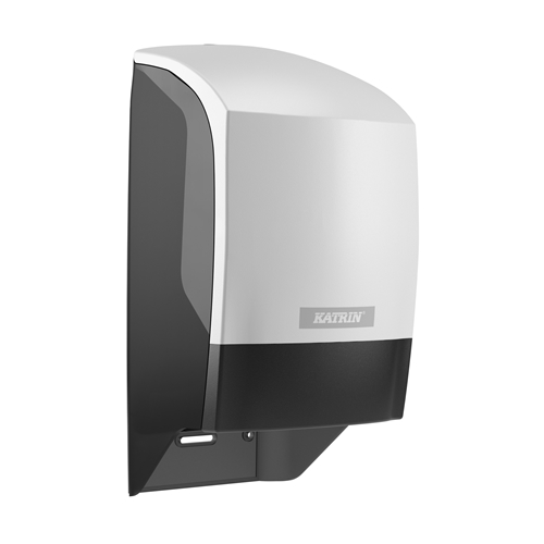 Dispenser til toiletpapir - Katrin System plast hvid