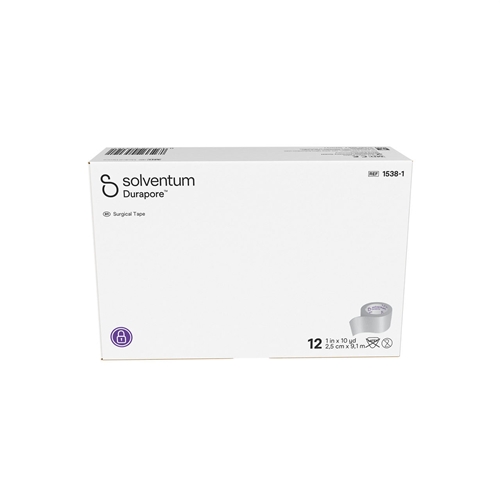 Plaster jedwabny Durapore 2,5 cm x 9,1 m 12 szt.