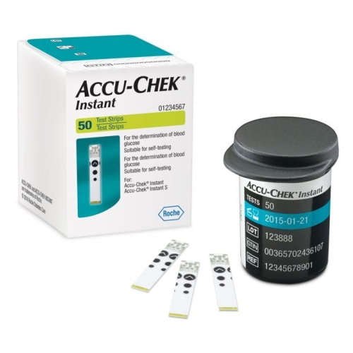 Verenglukoosin testiliuska plasmalle - Accu-Chek Instant 50 kpl/pakk - 50 kpl