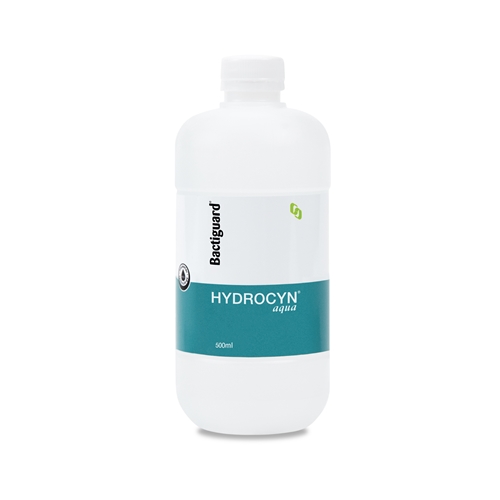 Sårskylning Hydrocyn Aqua - 500 ml flaskelåg