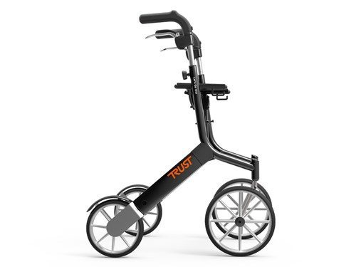 TrustCare - Let's Go Out rollator - Nattsvart