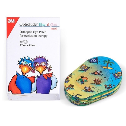 Eye dressing Opticlude - 56x82mm assorted designs - 30 pcs