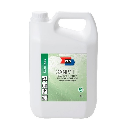 Sanitär-/WC-Reiniger Sanimild PLS - 5L pH=6,5/7 unparfümiert Svanen - 3 St.