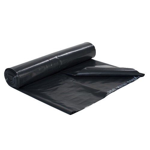 Affaldssæk i LD-plast til madaffald - 60L 550x1050 70my sort - 25 stk