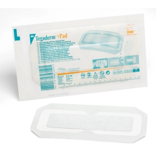 Sårfilm med pude Tegaderm + Pad - 9x20cm (pude 4,5x15cm) ramme - 25 stk.