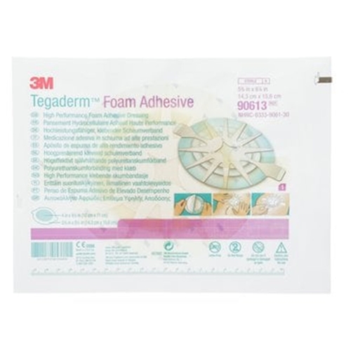 Schaumverband Tegaderm Foam Adhesive - 14,3x15,6cm oval Border - 5 St