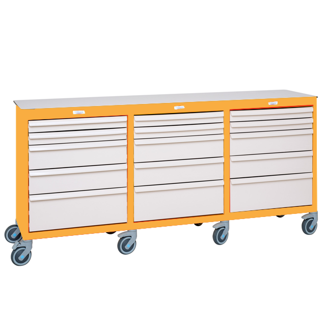 Mobil arbetsstation 3 block - Saffran