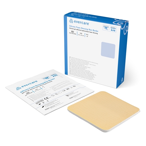 Silikone skumforbinding Evercare Foam - 15x15 cm - 10 stk.