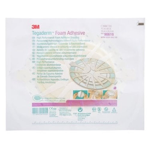 Tegaderm Foam Adhesive Schaumverband - 19x22,2 cm ovaler Rand - 5 St.