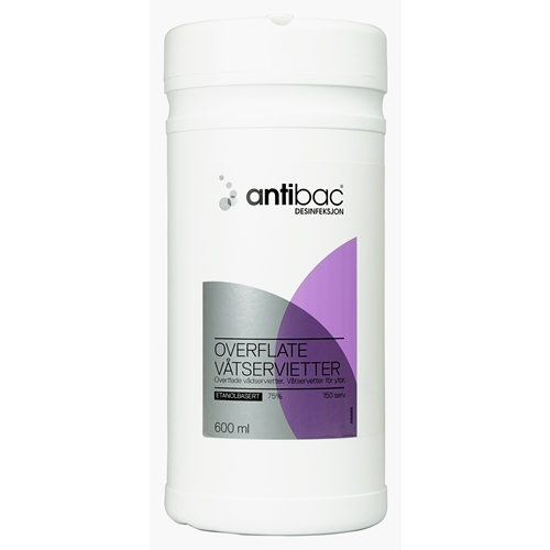 Antibac Flächendesinfektionstücher mit Ethanol - 75% 150 St./Dose - 150 St.