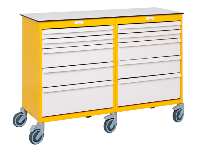 Mobil arbetsstation 2 block - Gul