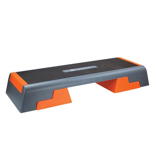 Aerobinen step-lauta - Premium - musta/oranssi - AS007