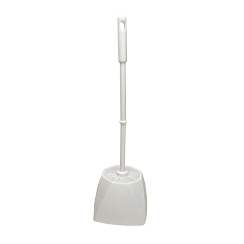 Toiletbørste med kop MAX Eco - 43 cm hvidt sæt