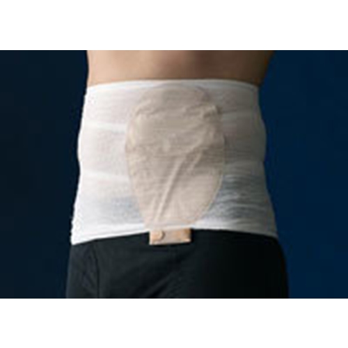 Stomifiksering Stomasafe med lomme - M 95-115 cm blå stribe Light - 3 stk.