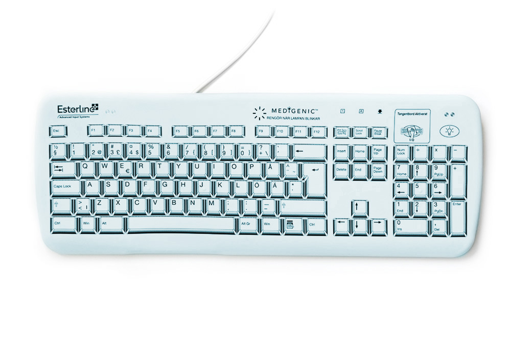Medigenic Compliance Standard - hygiejnisk tastatur - med alarm
