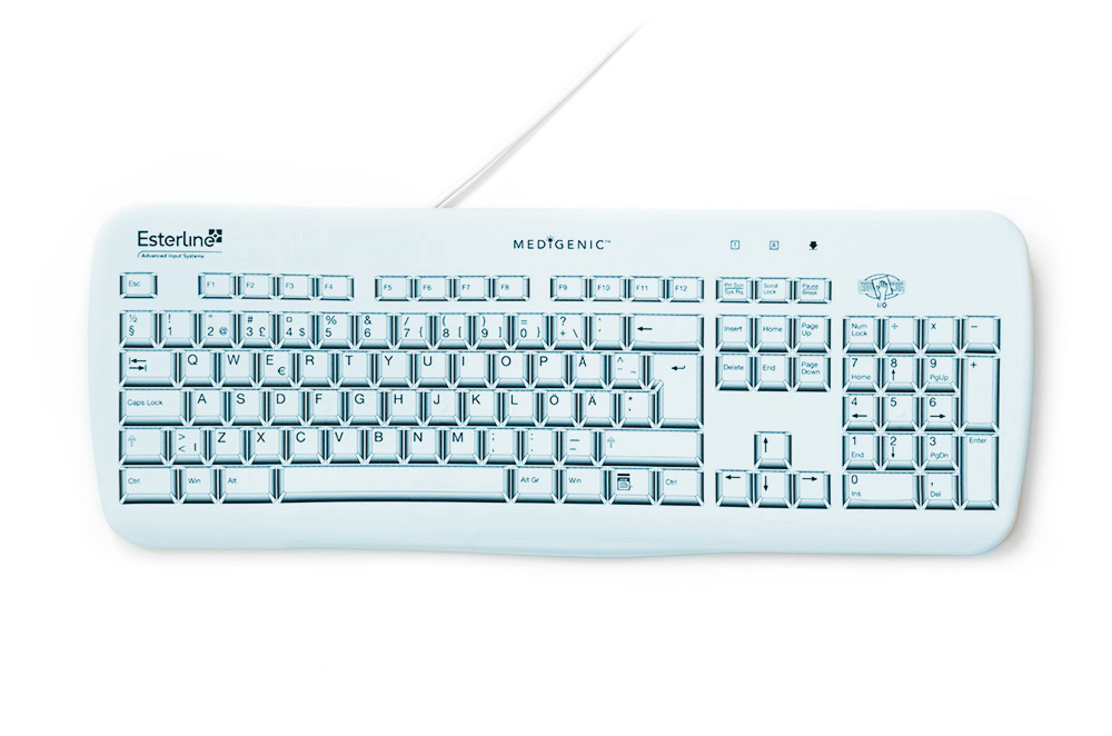 Medigenic Essential Standard - hygiejnisk tastatur - uden alarm