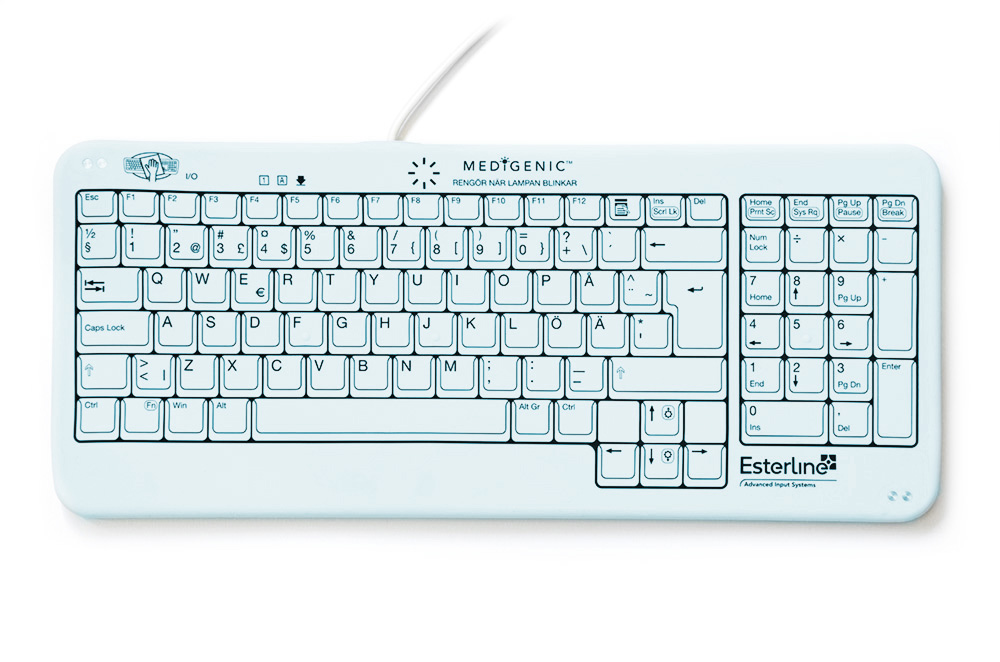 Medigenic Compliance Small - hygiejnisk tastatur - med alarm
