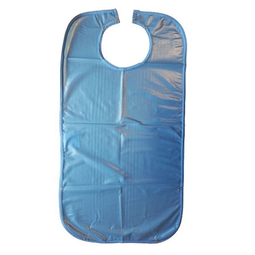 Mehrweg-Lätzchen mit Tasche Absorba 45x85 cm Halsausschnitt 51,56 cm blau