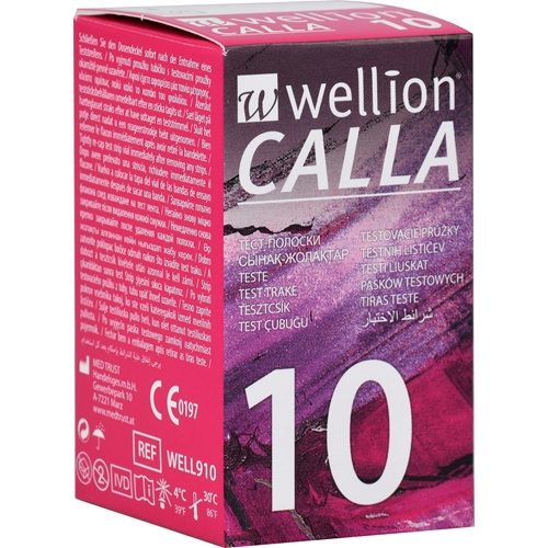 Teststicka blodglukos – Wellion CALLA 1x10st – 10 st