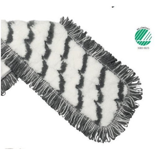 Kuiva- ja kosteapyyhintämoppi Activa - 60 cm harmaa/valkoinen mikrokuitu lenkkinukka - 50 kpl