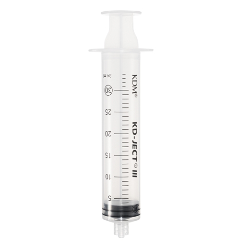 Luerlock-sprøjte 3-komp KD-Ject - 30 ml grad 1 ml centreret - 50 stk