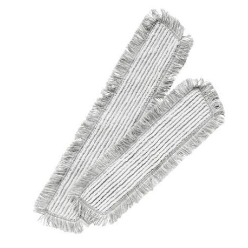 Tør-/fugtmoppe Glenta Ultra HD - 40 cm grå/hvid med frynsekant - 50 stk.