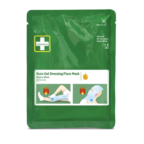 Brandskadeforbinding Burn Gel - 30x40 cm ansigtsmaske - 3 stk.