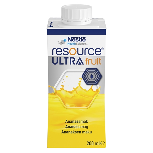 Resource Ultra Fruit - 4x200 ml ananas - 4 stk