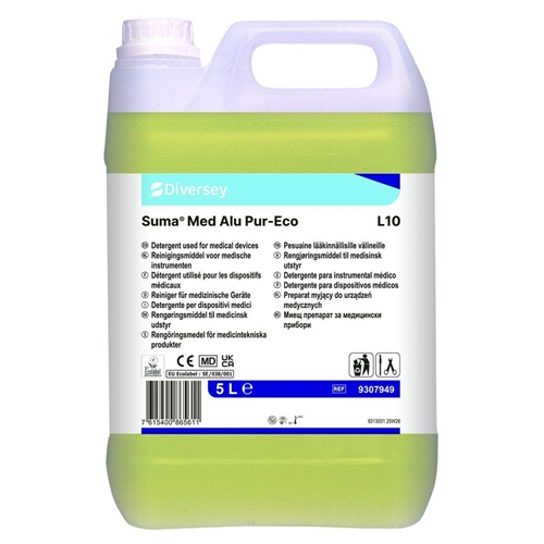 Opvaskemiddel til opvask-/spoledesinfektion - 5L Suma Med Alu Pur-Eco L10 - 2 stk.