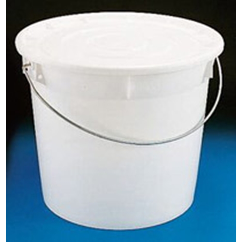 Hink plast med lock – 5,5L vit PP