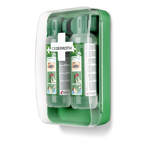 Augendusche-Schrank Cederroth - 500 ml x 2 + Schild