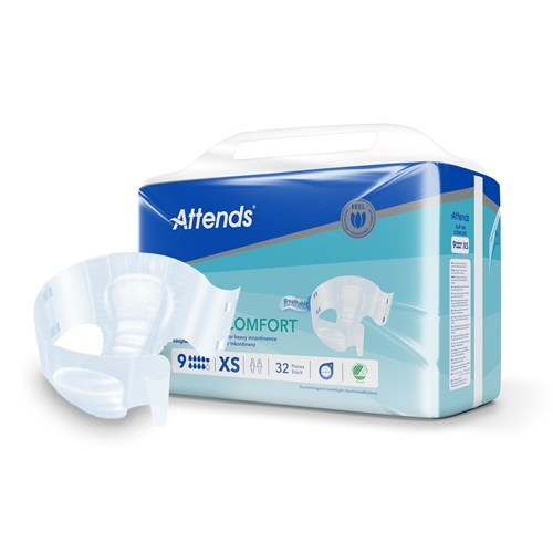 Inkontinenssisuoja all-in-one - Attends Slip Air Comfort 9 XS - 128 kpl