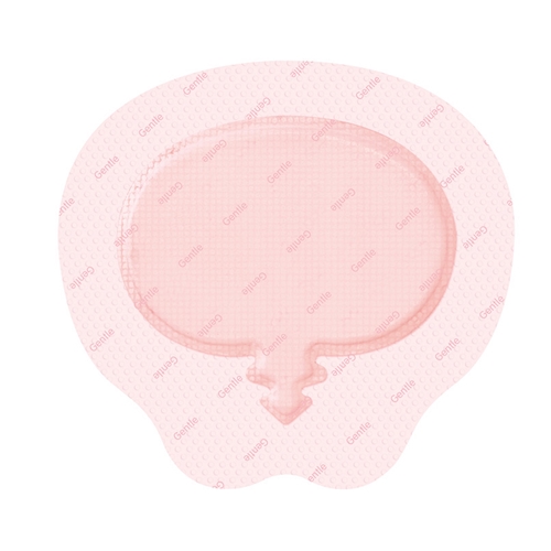 Skumbandage med silikone Allevyn Gentle - 16,8x17,1 cm Sacrum Border - 6 stk.