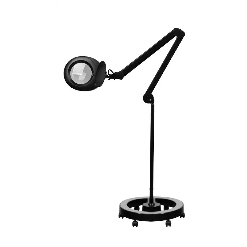 Elegante 6025 60 LED SMD 5D sort lupelampe med stativ