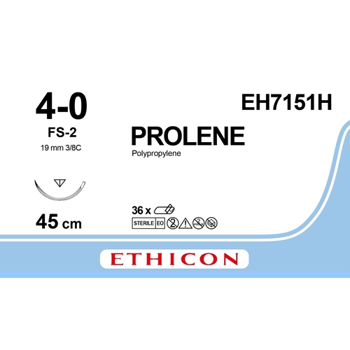 Prolene 4-0 EH7151H -ompelulanka 45 cm FS-2-neula - 36 kpl
