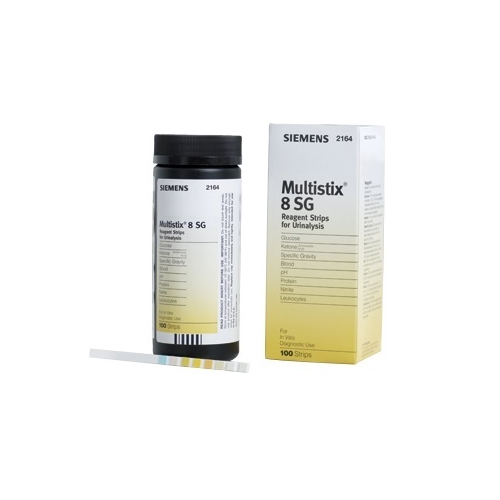 Urinsticka Multistix-8SG – glu pro hB pH nit leu ket den – 100 st