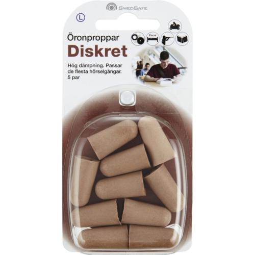 Diskrete Ohrstöpsel – Large 5 Paar – 40 Stück