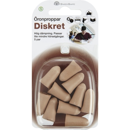Ear plugs Discreet - Small 5 pairs - 40 pcs